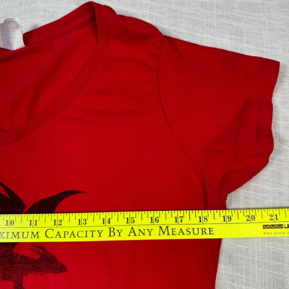 Mother of Dragons Game of Thrones T Shirt Women L Red Black V Neck Targaryan HBO - Picture 8 of 11